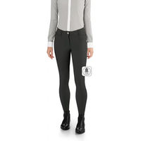 Produktbild von EGO7 Reithose Damen Jumping Full Grip Winter Jersey Schwarz Größe 44