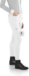 Produktbild von EGO7 Reithose Damen Jumping Full Grip Winter Jersey Weiß Größe 40
