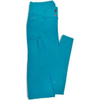 Produktbild von EGO7 Reithose Mid Grip Damen Jumping CA Jersey Grün Türkis Größe 42