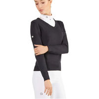 Produktbild von EGO7 Reitshirt Damen mit V-Ausschnitt in Blau oder Schwarz
