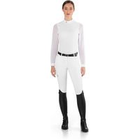 Produktbild von EGO7 Reitshirt Damen Polo Langarm Weiß Größe 42