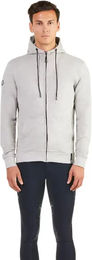 EGO7 Reitshirt für Herren mit Kapuze aus Baumwolle Grau Größe M – Bild 1 von 2