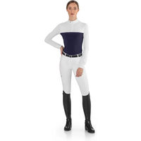 Produktbild von EGO7 Reitshirt Polo Damen Weiß Blau Größe 40
