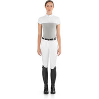 Produktbild von EGO7 Reitshirt Polo Damen Weiß Grau Größe 38