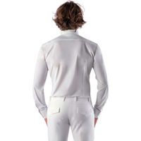 Produktbild von EGO7 Reitshirt Turniershirt für Herren Langarm Stoff Grau Weiß
