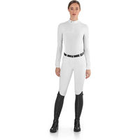 Produktbild von EGO7 Turnier-Poloshirt Reiten Damen Weiß Größe 42 Mesh