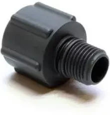 Eheim Aquarium Adapter G 1/4 1048 mit O-Ring aus Kunststoff Schwarz – Bild 1 von 2
