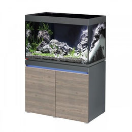 Produktbild von EHEIM Aquarium Kombination Inspira 330 mit LED in Graphit und Rustic Oak für Fische