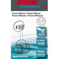 Produktbild von EHEIM Power Diffusor Set für CO2-Anlagen im Süßwasser 16/22 mm aus Kunststoff Schwarz - 1 Stk.