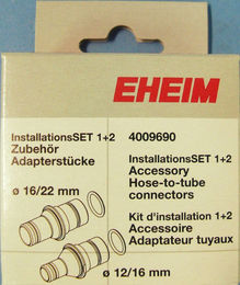EHEIM Schlauchanschluss Adapterstück für Installationsset aus Kunststoff in Weiß und Transparent – Bild 1 von 2