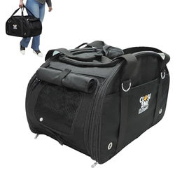 Eichhorn CLOSE2ME Travel Deluxe Haustier-Tragetasche für Hunde, Katzen und Kleintiere bis 10 kg in Schwarz aus Oxford-Gewebe – Bild 1 von 10