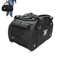 Produktbild von Eichhorn CLOSE2ME Travel Deluxe Haustier-Tragetasche für Hunde, Katzen und Kleintiere bis 10 kg in Schwarz aus Oxford-Gewebe