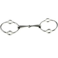 Produktbild von Einfaches Gebiss für Pferde von Umbria Equitazione aus Edelstahl in Silber