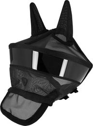 Ekinat Fliegenmaske Pro Series Ek-Solar Shield 99 für Pferde in Schwarz – Bild 1 von 1
