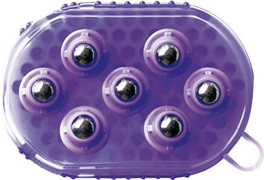 Ekkia 2 in 1 Putzhandschuh mit Striegel aus Gummi in Lila – Bild 1 von 2