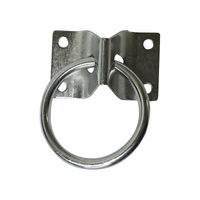 Produktbild von Ekkia Anbindering aus Metall mit Schraubplatte für Pferde in Silber