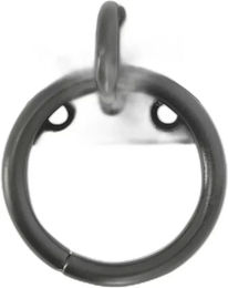 Ekkia Anbindering aus Metall zum Anschrauben in Schwarz – Bild 1 von 2