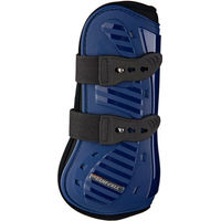 Produktbild von Ekkia Aurora Gamaschenset mit Streichkappen und Hufschutz aus Lami-Cell und Neopren für Warmblut in Marineblau