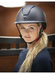 Ekkia Equithème Glint Mat Reithelm für Damen in Blau Größe 55-57 – Bild 1 von 4