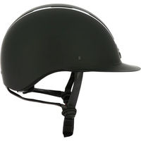 Produktbild von Ekkia Equithème Glint Mat Reithelm für Damen in Schwarz Silber Größe 55-57