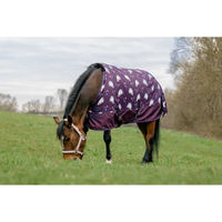Produktbild von Ekkia Equithème Licorne Outdoor-Decke für Pferde 600D 220g Lila