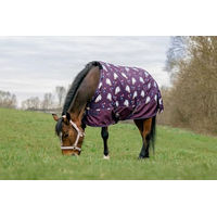 Produktbild von Ekkia Equitheme Outdoordecke Turnout Decke Unicorn 600D 220g Pony Pflaumenfarben 105cm