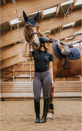 Ekkia Equithème Reitleggings Damen Full Grip Iris Dark Grey Größe 34 – Bild 1 von 7