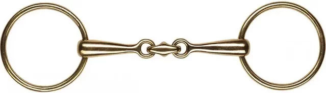 Produktbild von Ekkia Feeling Anatomisches Gebiss mit 2 Ringen aus Zirkonium Thin für Pferde 145 mm