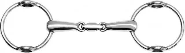 Produktbild von Ekkia Feeling Anatomisches Wassertrense Knebelgebiss aus Edelstahl in Bunt und Silber 135 mm