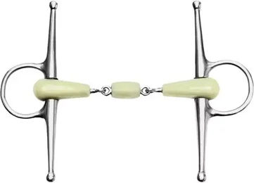 Produktbild von Ekkia Feeling Flexi Knebeltrense doppelt gebrochen mit Apfelgeschmack 12,5 cm