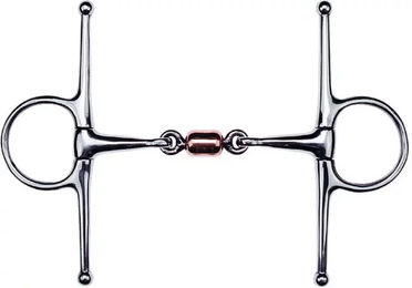 Produktbild von Ekkia Feeling Schenkeltrense mit Wangen-Bit aus Edelstahl in Bunt und Silber 125 mm