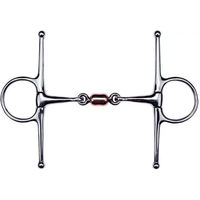 Produktbild von Ekkia Feeling Schenkeltrense mit Wangen-Bit aus Edelstahl in Bunt und Silber 125 mm
