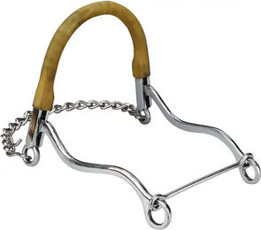 Ekkia Feeling Sport Hackamore für Warmblut mit Edelstahl-Elementen in Bunt/Silber/Braun – Bild 1 von 3