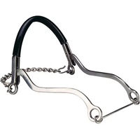 Produktbild von Ekkia Feeling Unisex Sport Hackamore für Warmblut in Schwarz mit Edelstahl-Elementen
