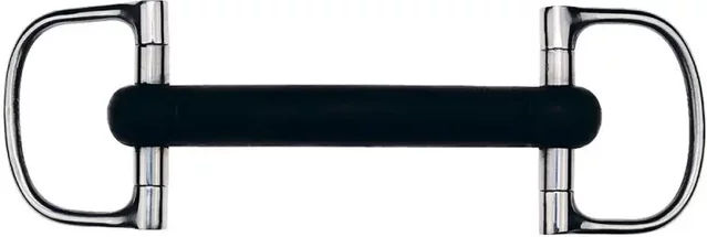 EKKIA Feeling Unisex Ungebroitend Rubber Dee Bit Gebiss aus Edelstahl in Mehrfarbig 125 mm - 125 mm – Bild 1 von 2