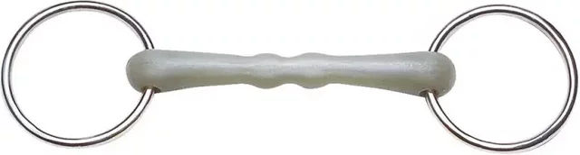 Produktbild von Ekkia Flexi Trense ohne Gelenk aus Edelstahl Mehrfarbig 145 mm