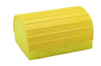 Produktbild von Ekkia Flexodry Pferdeschwamm und Schweißmesser Gelb 15 x 10,5 x 8 cm