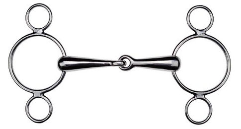 Produktbild von Ekkia Gebiss 3-Ring Edelstahl verstellbar Silber