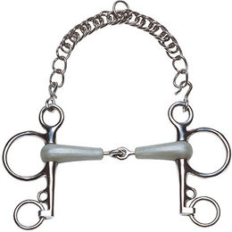 Produktbild von Ekkia Gelenkgebiss Flexi Pelham aus Edelstahl in Bunt und Silber 135 mm