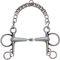 Produktbild von Ekkia Gelenkgebiss Flexi Pelham aus Edelstahl in Bunt und Silber 135 mm