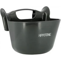 Produktbild von Ekkia Hippotonic Futtertrog zum Einhängen aus Kunststoff Schwarz