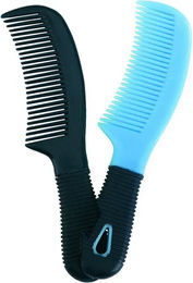 Produktbild von Ekkia Hippotonic PVC Soft Kamm für Mähnen- und Schweifpflege in Blau