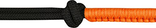 Ekkia Knotenhalfter Fun Colour Kordelhalfter mit Strick für Warmblut Schwarz Neonorange – Bild 1 von 2