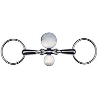 Produktbild von Ekkia Löffeltrense für Pferde aus Edelstahl in Bunt und Silber 135 mm