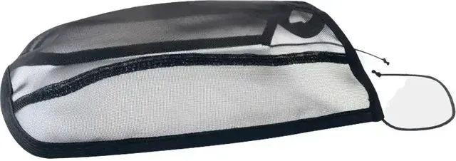 Ekkia Netzfliegen Nüsternschutz für Warmblut in Schwarz aus Polyester mit Klettband und Schnüren – Bild 1 von 4
