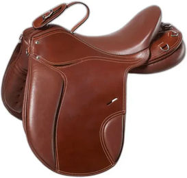 Ekkia Norton Aventure Sattel aus Leder in Braun 18 Inch – Bild 1 von 3