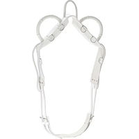 Produktbild von Ekkia Norton Voltigiergurt aus Leder für Warmblut in Weiß - 210 cm