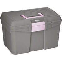 Produktbild von Ekkia Putzkasten für Pferde aus Kunststoff in Grau/Rosa