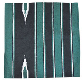 Produktbild von EKKIA Randol's Navajo Pferdedecke aus Baumwolle und Acryl Grün Schwarz Weiß 76 x 76 cm