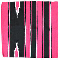 Produktbild von EKKIA Randol's Navajo Pferdedecke aus Baumwolle und Acryl Rosa Schwarz Weiß 76 x 76 cm